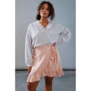 Anthropologie Pilcro Nettie Ruffled Mini Skirt, NWT
